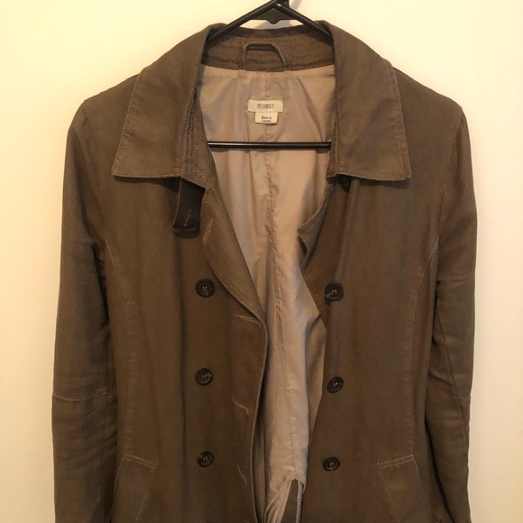 M0851 beige trench coat